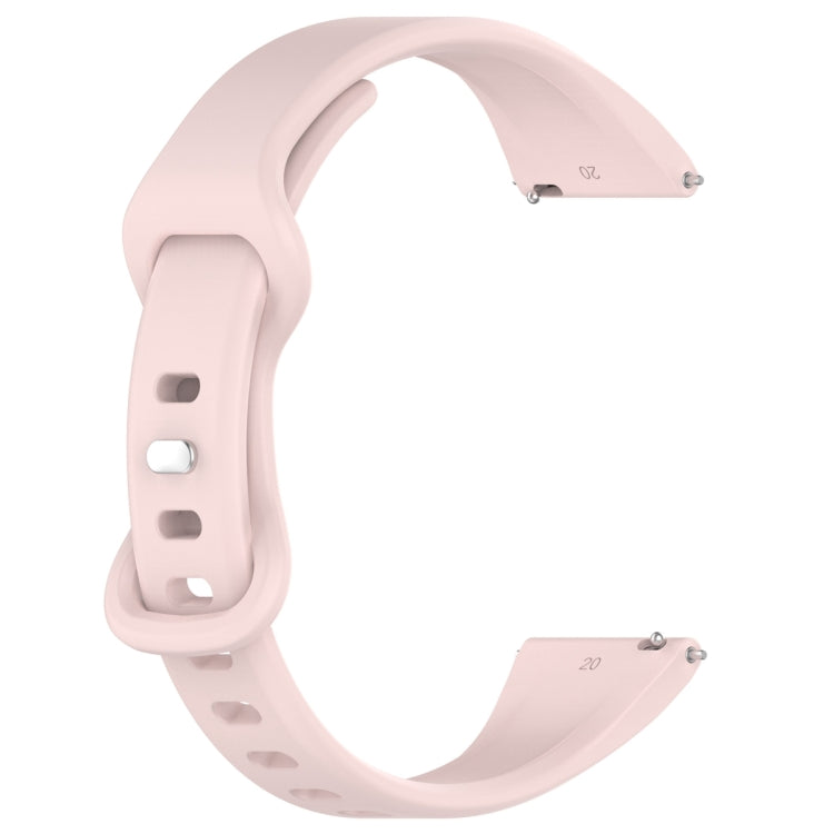 20mm Slim Reverse Buckle Silicone Watch Band(Light Pink) - 20mm Bands by PMC Jewellery | Online Shopping South Africa | PMC Jewellery