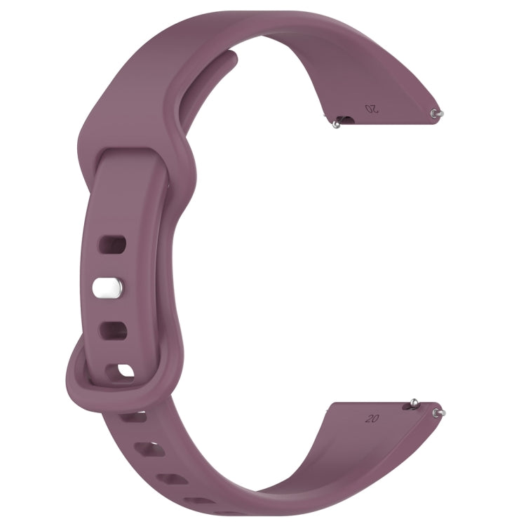 22mm Slim Reverse Buckle Silicone Watch Band(Purple) - 22mm Bands by PMC TechLife | Online Shopping South Africa | PMC TechLife