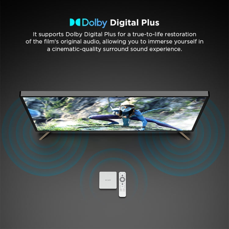 Kickpi KP1 Dual Band WiFi 4K HD Android TV Box, RAM:2GB+32GB(EU Plug) - Amlogic S905 by PMC TechLife | Online Shopping South Africa | PMC TechLife | Buy Now Pay Later Mobicred