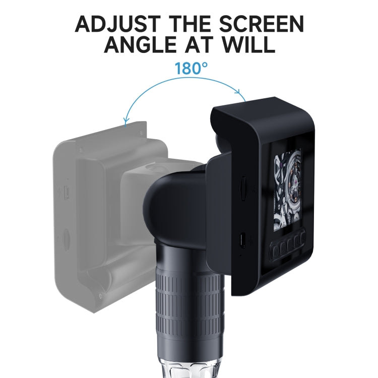 P190 1000X Desktop HD Digital Microscope with 2.4 inch Screen - Digital Microscope by PMC TechLife | Online Shopping South Africa | PMC TechLife | Buy Now Pay Later Mobicred