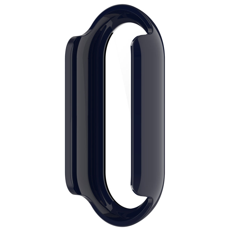 For Xiaomi Mi Band 8 PC + Tempered Film Integrated Protective Watch Case(Ink Blue) - Watch Cases by PMC Jewellery | Online Shopping South Africa | PMC Jewellery