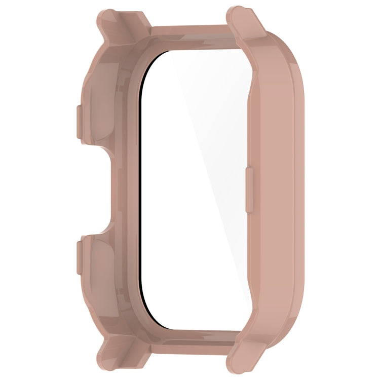 For Xiaomi Haylou Watch 2 LS02 PC + Tempered Film Integrated Watch Protective Case(Pink) - Watch Cases by PMC Jewellery | Online Shopping South Africa | PMC Jewellery