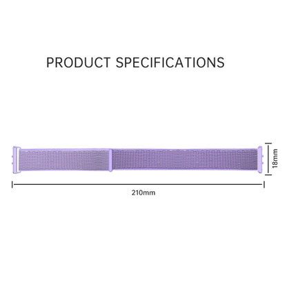 For Honor Band 9 Woven Nylon Loop Watch Band(Purple) - Watch Bands by PMC Jewellery | Online Shopping South Africa | PMC Jewellery