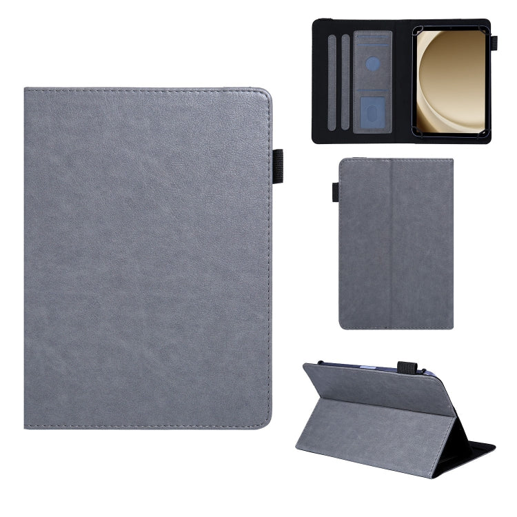 7 inch Extraordinary Series Leather Tablet Case(Grey) - 7 inch by PMC TechLife | Online Shopping South Africa | PMC TechLife | Buy Now Pay Later Mobicred