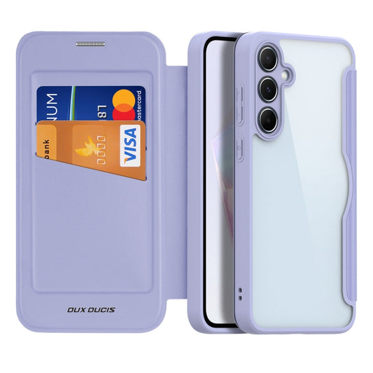 For Samsung Galaxy A35 5G DUX DUCIS Skin X Pro Series PC + TPU Phone Leather Case(Purple) - Galaxy Phone Cases by DUX DUCIS | Online Shopping South Africa | PMC Jewellery | Buy Now Pay Later Mobicred