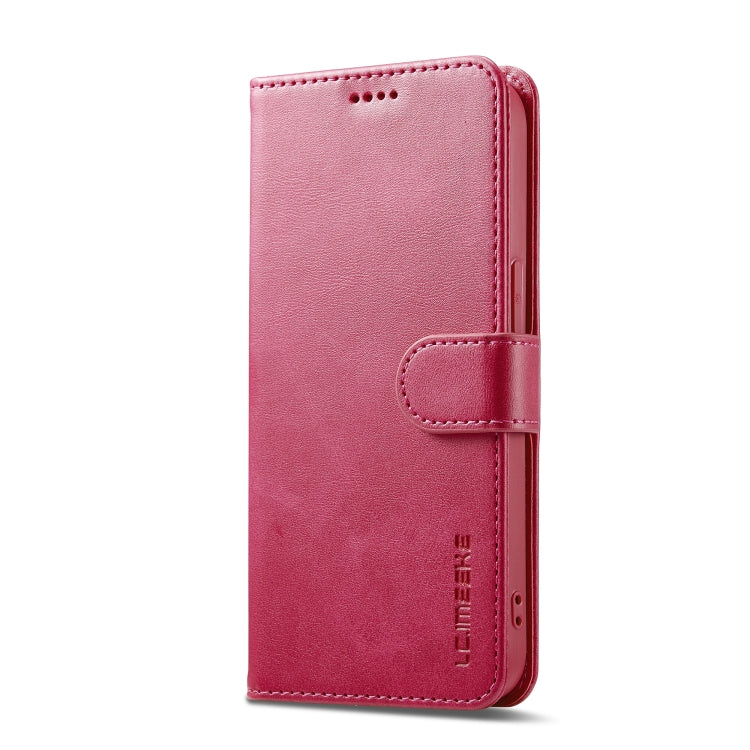 LC.IMEEKE Calf Texture Horizontal Flip Leather Case For iPhone SE 2024(Red) - More iPhone Cases by LC.IMEEKE | Online Shopping South Africa | PMC Jewellery | Buy Now Pay Later Mobicred