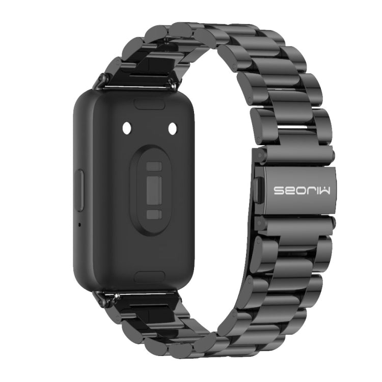 For Samsung Galaxy Fit 3 Mijobs Three-Beads Metal Watch Band(Black) - Watch Bands by MIJOBS | Online Shopping South Africa | PMc TechLife | Buy Now Pay Later Mobicred
