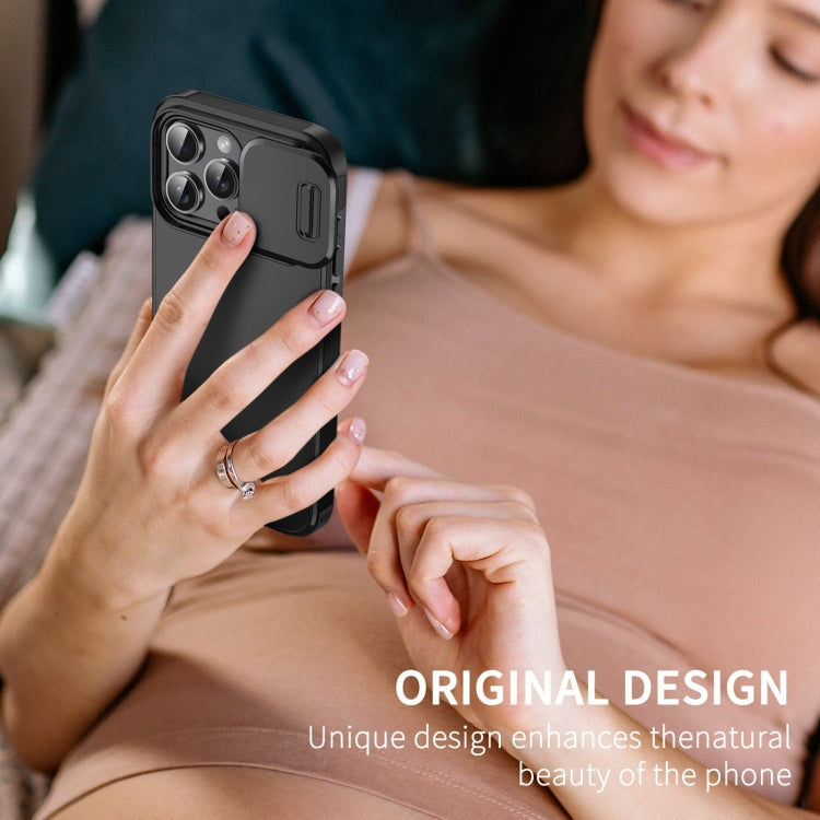 For iPhone 16 Sliding Camshield TPU + PC Phone Case(Black) - iPhone 16 Cases by PMC TechLife | Online Shopping South Africa | PMC TechLife | Buy Now Pay Later Mobicred