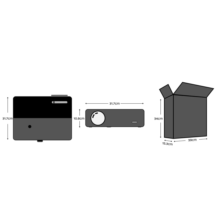 D4000 1080P HD Home Portable LED Projector WiFi Same Screen Version(AU Plug) - LED Projector by PMC TechLife | Online Shopping South Africa | PMC TechLife | Buy Now Pay Later Mobicred