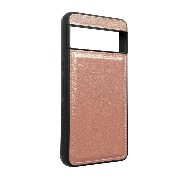 For Google Pixel 9 / Pixel 9 Pro Cowhide Texture Back Cover Phone Case(Rose Gold) - Google Cases by PMC Jewellery | Online Shopping South Africa | PMC Jewellery | Buy Now Pay Later Mobicred