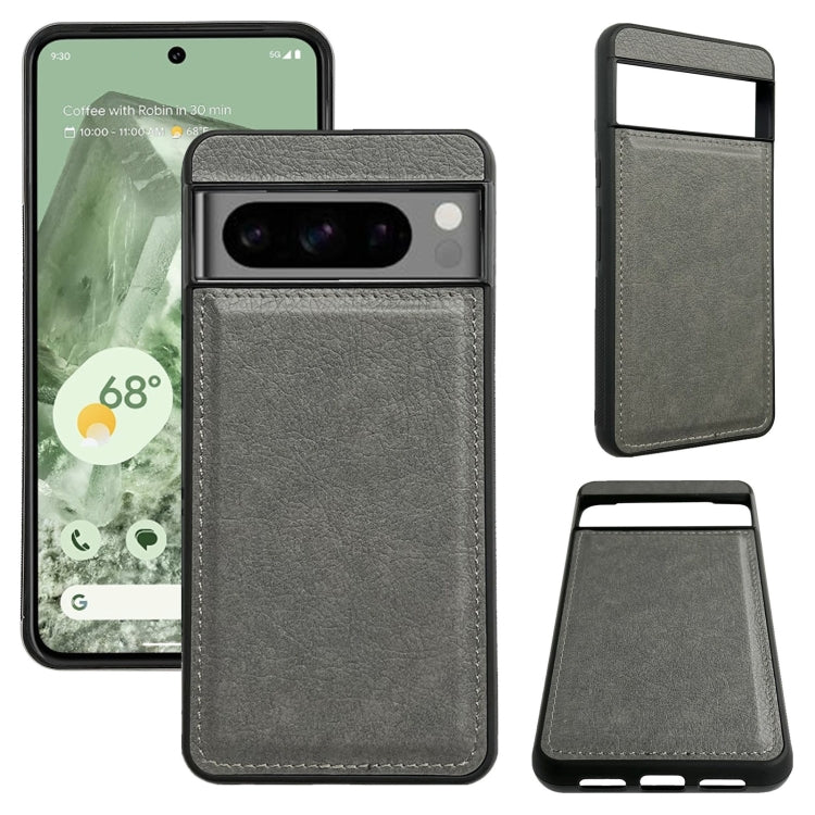 For Google Pixel 9 / Pixel 9 Pro Multifunctional 7-Card Wallet Leather Phone Case(Grey) - Google Cases by PMC Jewellery | Online Shopping South Africa | PMC Jewellery | Buy Now Pay Later Mobicred