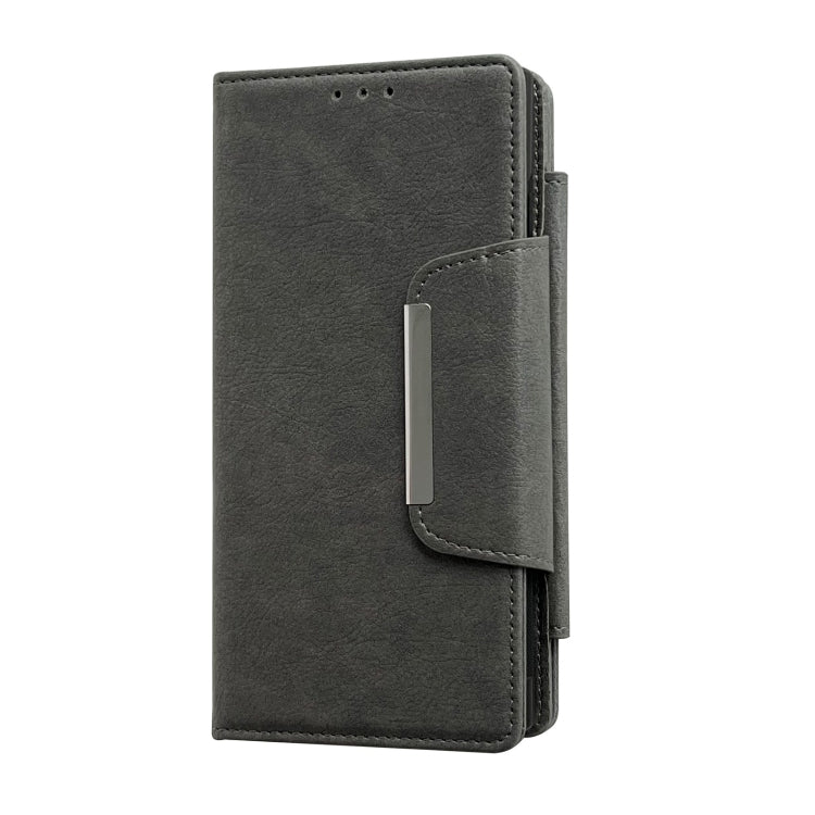 For Google Pixel 6 Multifunctional 7-Card Wallet Leather Phone Case(Grey) - Google Cases by PMC TechLife | Online Shopping South Africa | PMC TechLife | Buy Now Pay Later Mobicred