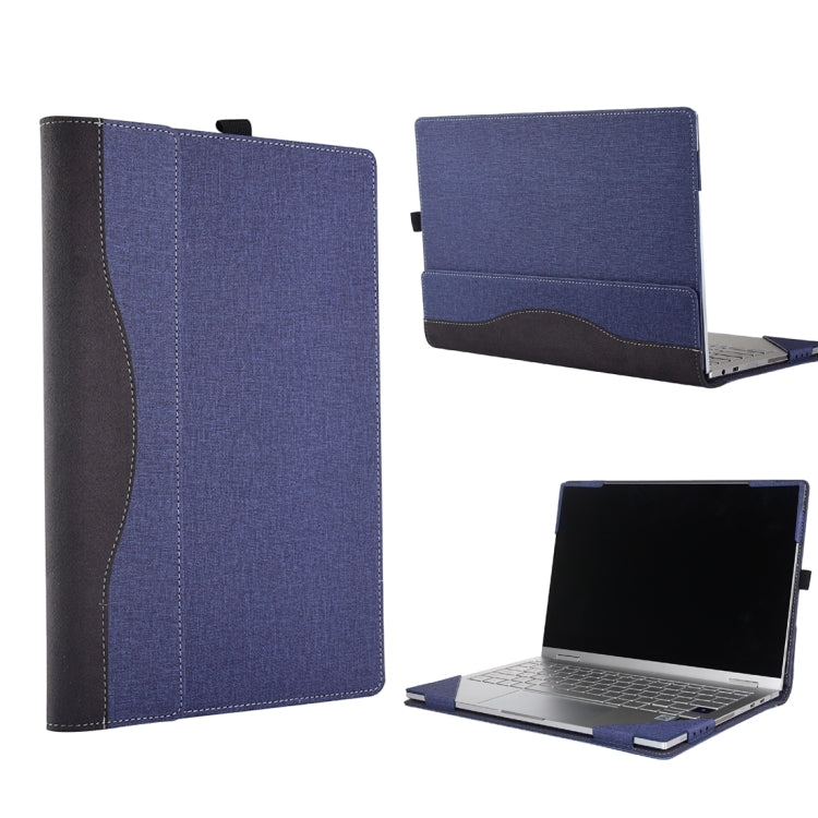 For Microsoft Surface Book 3 / 2 15 inch Cloth Texture Laptop Leather Case With Stand Function(Blue) - 15 inch by PMC Jewellery | Online Shopping South Africa | PMC Jewellery | Buy Now Pay Later Mobicred