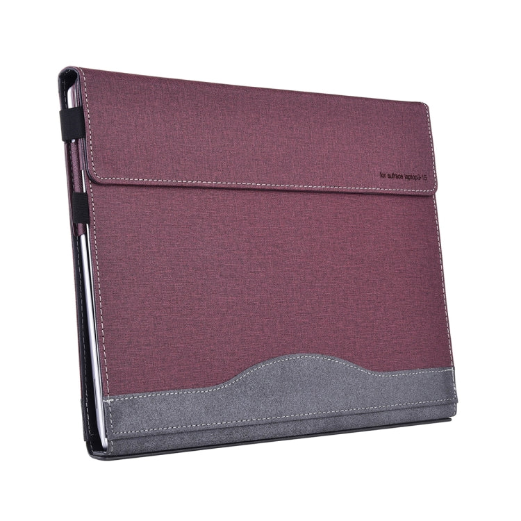 For Lenovo ThinkPad X1 Carbon 14 Gen 5 Cloth Texture Laptop Leather Protective Case(Wine Red) - Other by PMC Jewellery | Online Shopping South Africa | PMC Jewellery | Buy Now Pay Later Mobicred