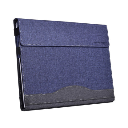 For Lenovo ThinkPad X1 Carbon Gen 7 Cloth Texture Laptop Leather Protective Case(Deep Blue) - Other by PMC Jewellery | Online Shopping South Africa | PMC Jewellery | Buy Now Pay Later Mobicred