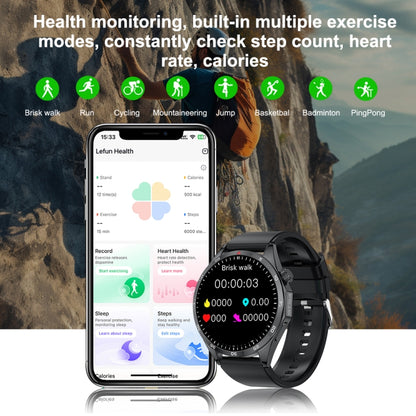 LEMFO GTS4/LT09 1.5 inch IP67 Fitness Wellness Smart Watch Support Bluetooth Call / Sleep / Blood Oxygen / Heart Rate Health Monitor, Steel Strap(Balck) - Smart Watches by LEMFO | Online Shopping South Africa | PMC Jewellery | Buy Now Pay Later Mobicred