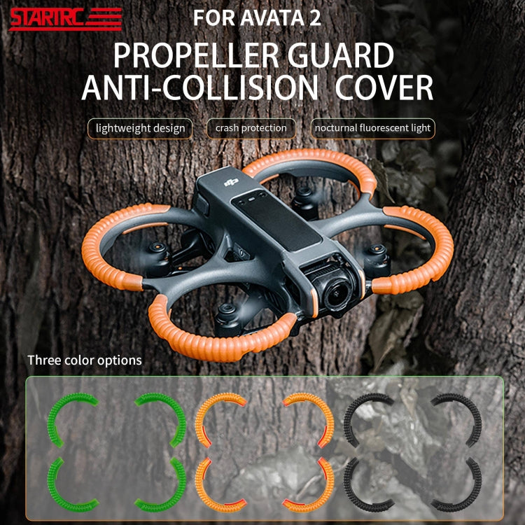 For DJI AVATA 2 STARTRC Propeller TPU Protective Guard Anti-collision Ring Cover(Fluorescent Green) -  by STARTRC | Online Shopping South Africa | PMC Jewellery | Buy Now Pay Later Mobicred