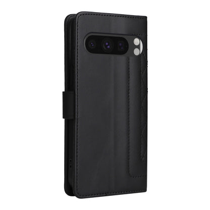 For Google Pixel 9 Diamond Lattice Leather Flip Phone Case(Black) - Google Cases by PMC Jewellery | Online Shopping South Africa | PMC Jewellery | Buy Now Pay Later Mobicred