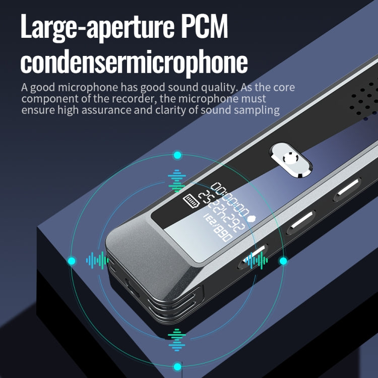 JNN Q7 Mini Portable Voice Recorder with OLED Screen, Memory:8GB(Metal Gray) - Recording Pen by JNN | Online Shopping South Africa | PMC TechLife | Buy Now Pay Later Mobicred
