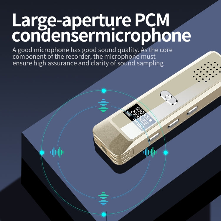 JNN Q7 Mini Portable Voice Recorder with OLED Screen, Memory:16GB(Gold) - Recording Pen by JNN | Online Shopping South Africa | PMC TechLife | Buy Now Pay Later Mobicred