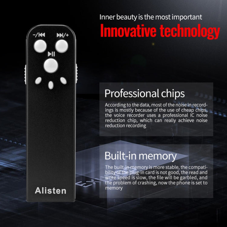 JNN J1 Mini Smart HD Noise Cancelling Voice Recorder, Memory:32GB(Black) - Recording Pen by JNN | Online Shopping South Africa | PMC TechLife | Buy Now Pay Later Mobicred