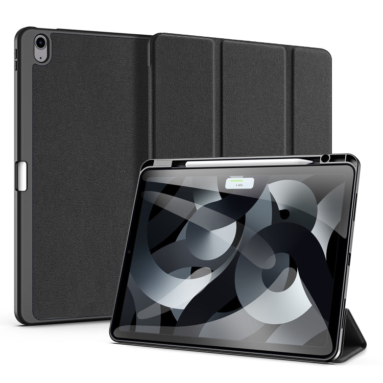 For iPad Air 13 2024 / 2025 DUX DUCIS Domo Series Cloth Texture Magnetic Leather Tablet Case(Black) - iPad Air 13 2025 / 2024 Cases by DUX DUCIS | Online Shopping South Africa | PMC Jewellery | Buy Now Pay Later Mobicred