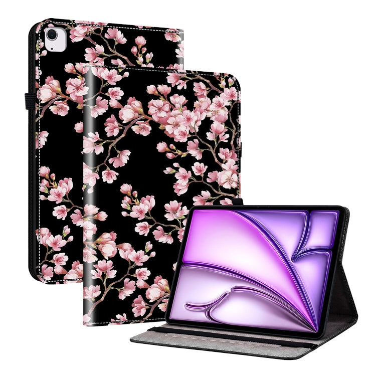 For iPad Air 13 2025 / 2024 Crystal Texture Painted Leather Smart Tablet Case(Plum Bossom) - iPad Air 13 2025 / 2024 Cases by PMC Jewellery | Online Shopping South Africa | PMC Jewellery | Buy Now Pay Later Mobicred