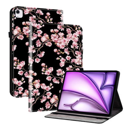 For iPad Air 11 2024 Crystal Texture Painted Leather Smart Tablet Case(Plum Bossom) - iPad Air 11 2024 Cases by PMC Jewellery | Online Shopping South Africa | PMC Jewellery | Buy Now Pay Later Mobicred