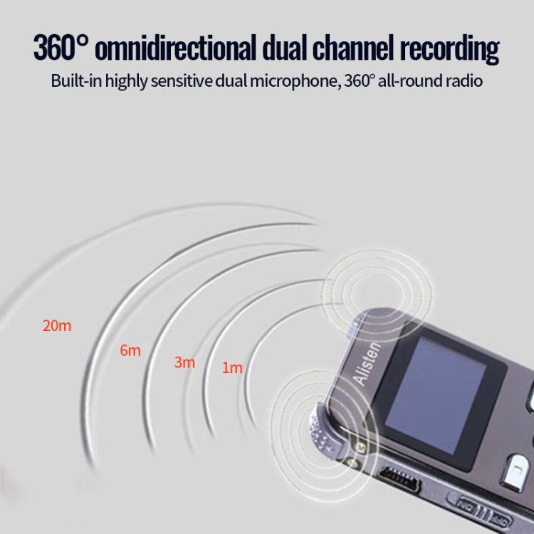 JNN X26 Mini Portable Voice Recorder with OLED Screen, Memory:8GB(Metal Gray) - Recording Pen by JNN | Online Shopping South Africa | PMC TechLife | Buy Now Pay Later Mobicred