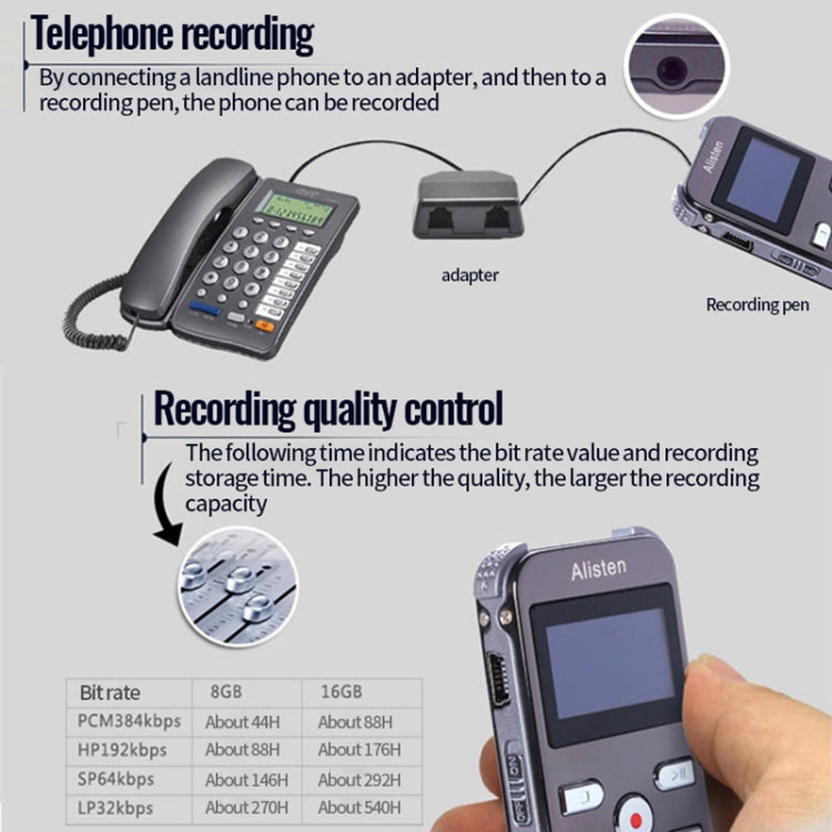 JNN X26 Mini Portable Voice Recorder with OLED Screen, Memory:16GB(Gold) - Recording Pen by JNN | Online Shopping South Africa | PMC TechLife | Buy Now Pay Later Mobicred