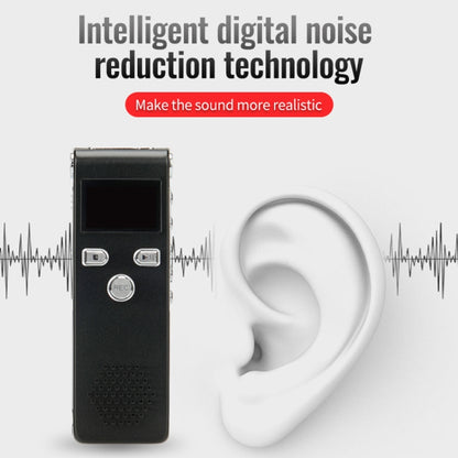 JNN X18 Mini Smart HD Noise Cancelling Voice Recorder, Memory:4GB(Black) - Recording Pen by JNN | Online Shopping South Africa | PMC Jewellery | Buy Now Pay Later Mobicred