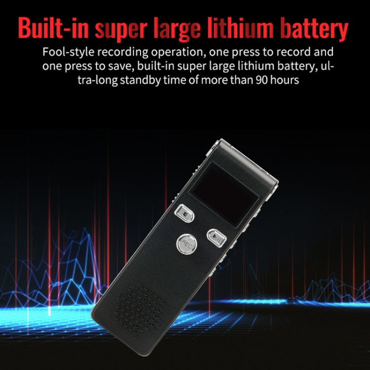 JNN X18 Mini Smart HD Noise Cancelling Voice Recorder, Memory:32GB(Black) - Recording Pen by JNN | Online Shopping South Africa | PMC TechLife | Buy Now Pay Later Mobicred