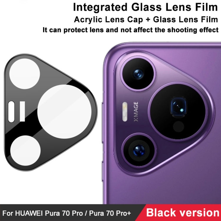 For Huawei Pura 70 Pro / 70 Pro+ imak High Definition Integrated Glass Lens Film Black Version - For Huawei by imak | Online Shopping South Africa | PMC TechLife | Buy Now Pay Later Mobicred