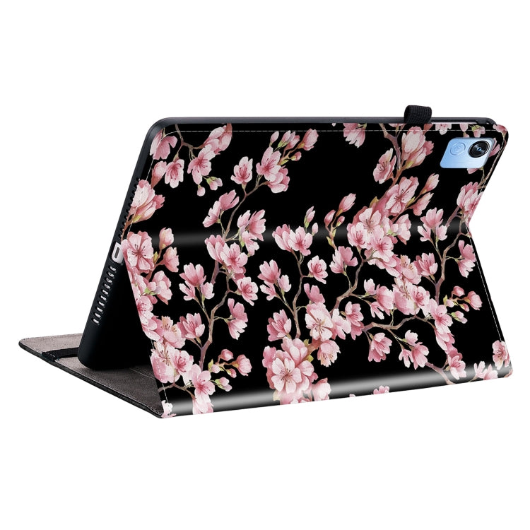 For Realme Pad X Crystal Texture Painted Leather Tablet Case(Plum Bossom) - Realme by PMC TechLife | Online Shopping South Africa | PMC TechLife | Buy Now Pay Later Mobicred