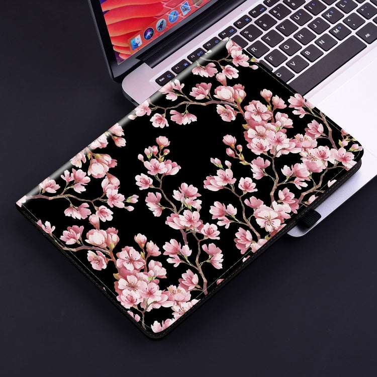 For Amazon Fire HD10 / HD10 Plus 2021 Crystal Texture Painted Leather Smart Tablet Case(Plum Bossom) - Amazon by PMC TechLife | Online Shopping South Africa | PMC TechLife | Buy Now Pay Later Mobicred