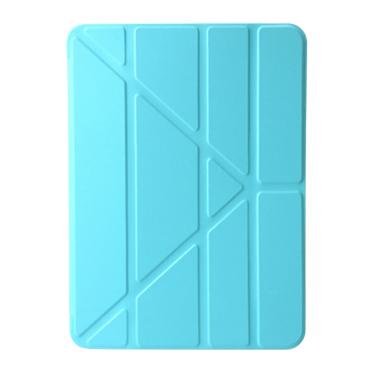 For iPad Pro 11 2024 TPU Deformation Flip Leather Tablet Case with Holder(Mint Blue) - iPad Pro 11 2024 Cases by PMC TechLife | Online Shopping South Africa | PMC TechLife | Buy Now Pay Later Mobicred