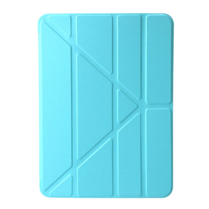 For iPad Pro 11 2024 TPU Deformation Flip Leather Tablet Case with Holder(Mint Blue) - iPad Pro 11 2024 Cases by PMC Jewellery | Online Shopping South Africa | PMC Jewellery | Buy Now Pay Later Mobicred