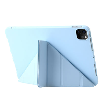 For iPad Pro 13 2024 TPU Deformation Flip Leather Tablet Case with Holder(Sky Blue) - iPad Pro 13 2024 Cases by PMC Jewellery | Online Shopping South Africa | PMC Jewellery | Buy Now Pay Later Mobicred