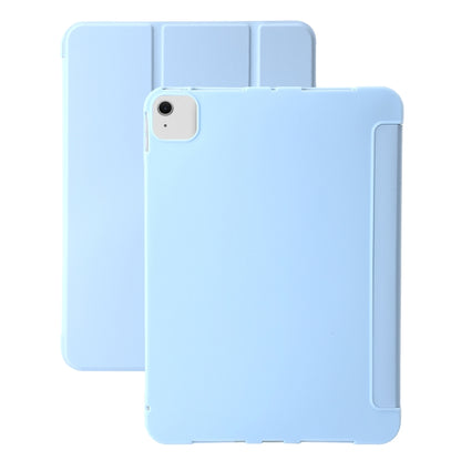 For iPad Air 13 2024 Three-fold Holder Flip Tablet Leather Case(Sky Blue) - iPad Air 13 2024 Cases by PMC Jewellery | Online Shopping South Africa | PMC Jewellery | Buy Now Pay Later Mobicred