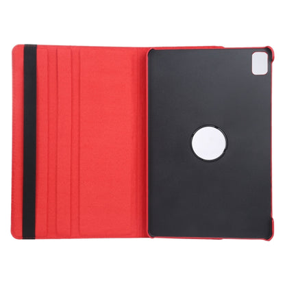 For iPad Pro 13 2024 360 Degree Rotation Litchi Texture Leather Tablet Case with Holder(Red) - iPad Pro 13 2024 Cases by PMC Jewellery | Online Shopping South Africa | PMC Jewellery | Buy Now Pay Later Mobicred
