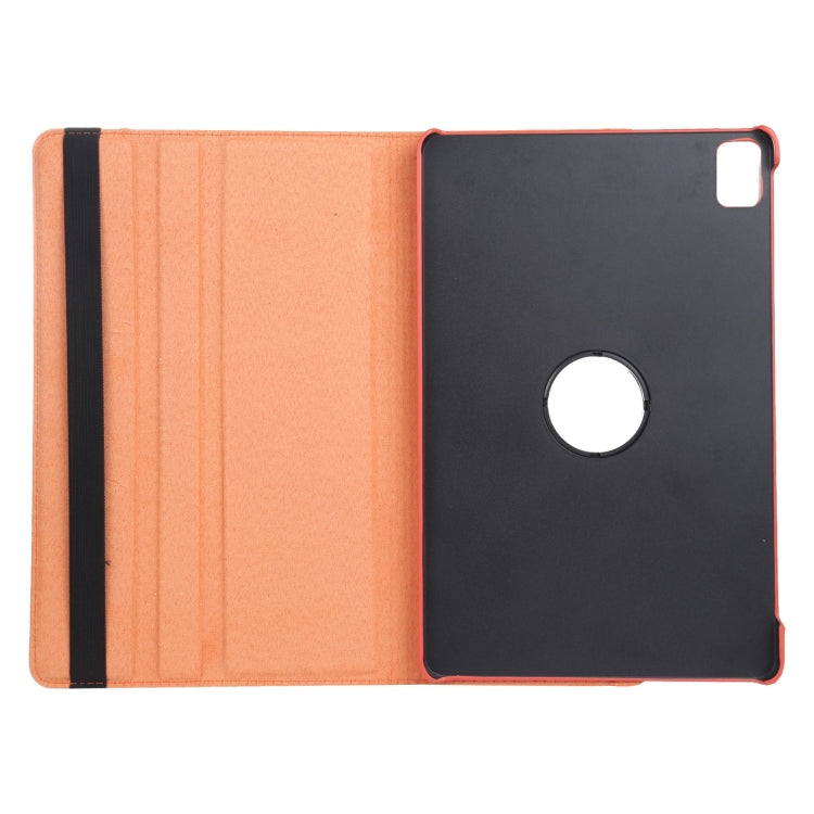 For iPad Pro 13 2024 360 Degree Rotation Litchi Texture Leather Tablet Case with Holder(Orange) - iPad Pro 13 2024 Cases by PMC TechLife | Online Shopping South Africa | PMC TechLife | Buy Now Pay Later Mobicred