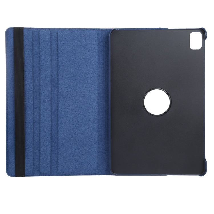 For iPad Air 11 2024 360 Degree Rotation Litchi Texture Leather Tablet Case with Holder(Dark Blue) - iPad Air 11 2024 Cases by PMC Jewellery | Online Shopping South Africa | PMC Jewellery | Buy Now Pay Later Mobicred