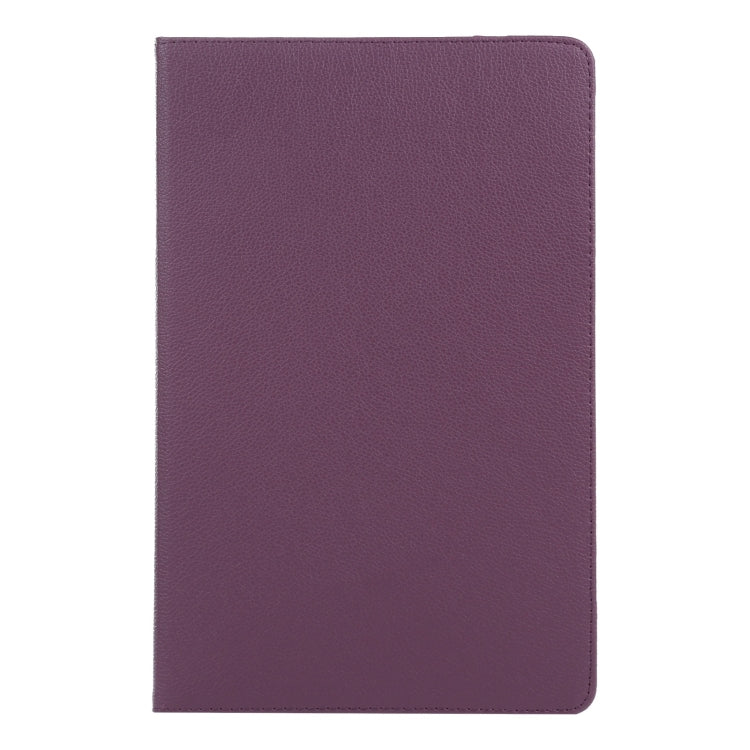 For iPad Pro 11 2024 360 Degree Rotation Litchi Texture Leather Tablet Case with Holder(Purple) - iPad Pro 11 2024 Cases by PMC TechLife | Online Shopping South Africa | PMC TechLife | Buy Now Pay Later Mobicred