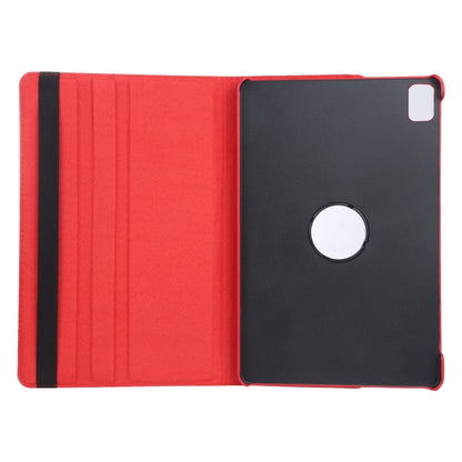 For iPad Pro 11 2024 360 Degree Rotation Litchi Texture Leather Tablet Case with Holder(Red) - iPad Pro 11 2024 Cases by PMC Jewellery | Online Shopping South Africa | PMC Jewellery | Buy Now Pay Later Mobicred