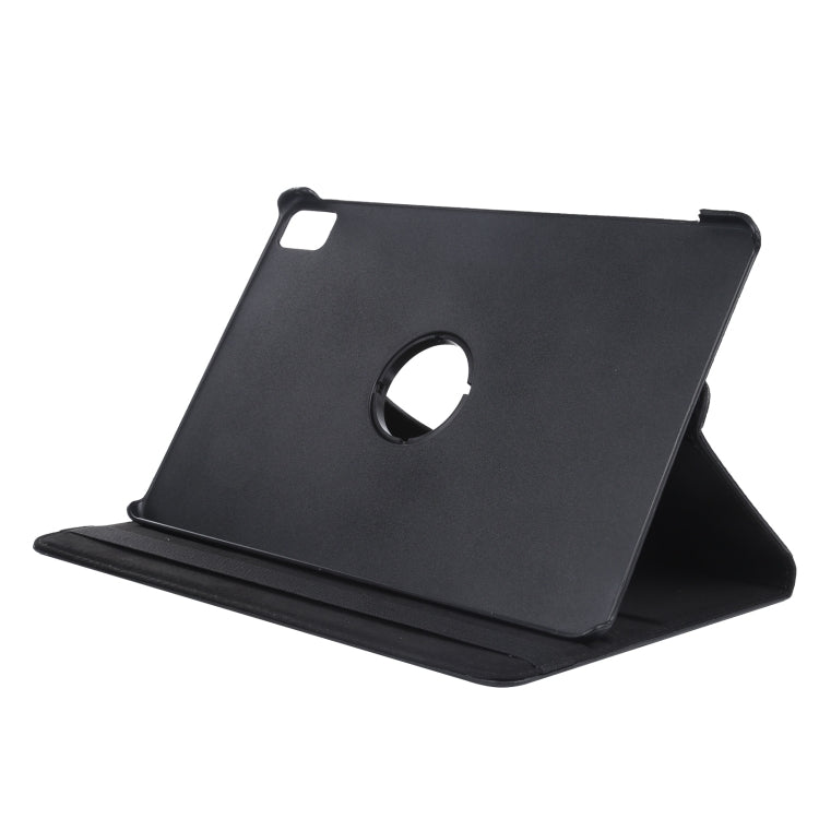 For iPad Pro 11 2024 360 Degree Rotation Litchi Texture Leather Tablet Case with Holder(Black) - iPad Pro 11 2024 Cases by PMC TechLife | Online Shopping South Africa | PMC TechLife | Buy Now Pay Later Mobicred