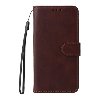 For iPhone 16 Pro Max Classic Calf Texture Flip Leather Phone Case(Brown) - iPhone 16 Pro Max Cases by PMC Jewellery | Online Shopping South Africa | PMC Jewellery | Buy Now Pay Later Mobicred