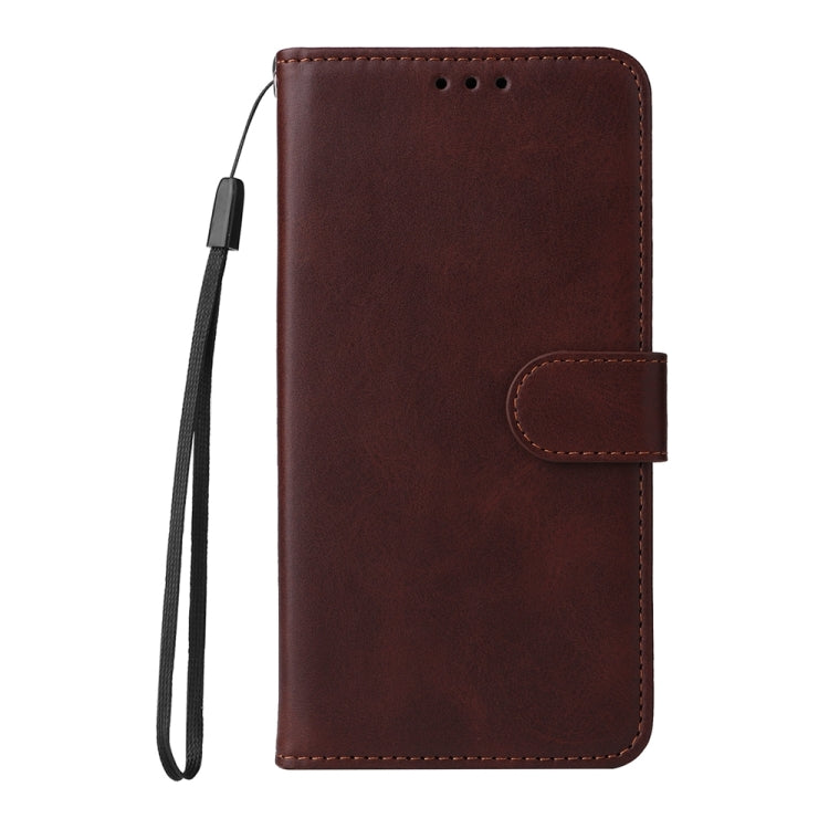 For iPhone 16 Plus Classic Calf Texture Flip Leather Phone Case(Brown) - iPhone 16 Plus Cases by PMC TechLife | Online Shopping South Africa | PMC TechLife | Buy Now Pay Later Mobicred