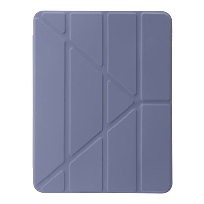 For iPad Air 11 2024 Clear Acrylic Deformation Leather Tablet Case(Lavender Purple) - iPad Air 11 2024 Cases by PMC Jewellery | Online Shopping South Africa | PMC Jewellery | Buy Now Pay Later Mobicred