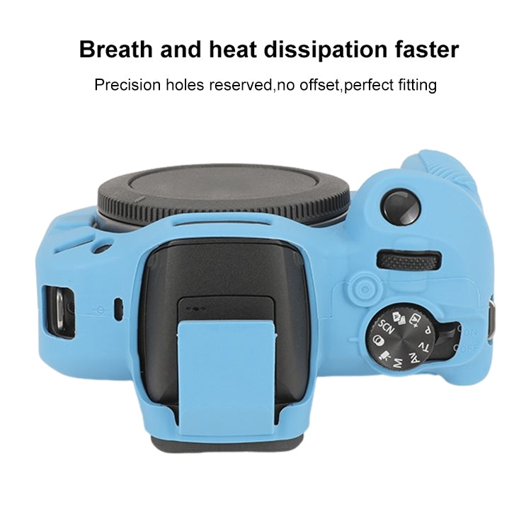 For Canon EOS R100 Glossy Soft Silicone Protective Case(Blue) - Protective Case by PMC TechLife | Online Shopping South Africa | PMC TechLife | Buy Now Pay Later Mobicred