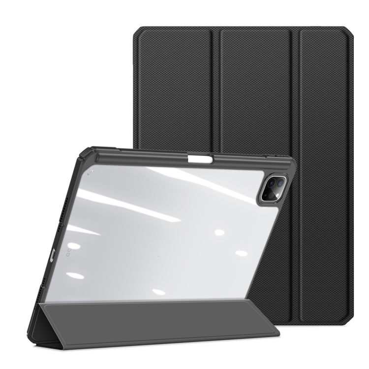 For iPad Pro 11 2024 DUX DUCIS TOBY Series Antiskid Leather Tablet Case with Sleep / Wake-up Function(Black) - iPad Pro 11 2024 Cases by DUX DUCIS | Online Shopping South Africa | PMC Jewellery | Buy Now Pay Later Mobicred